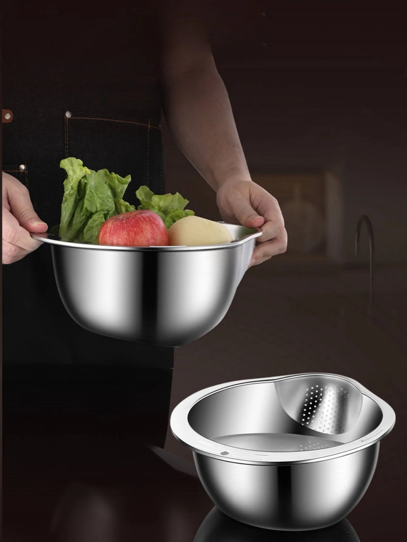 Stainless Strainer Bowl