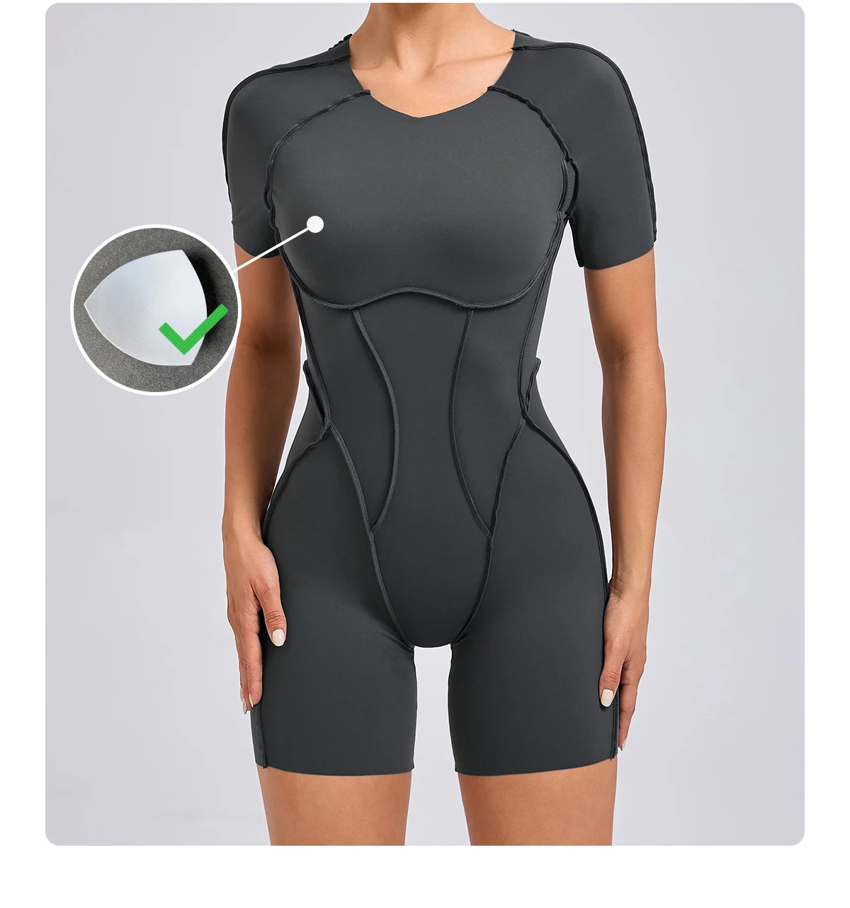 Short Gym Jumpsuit