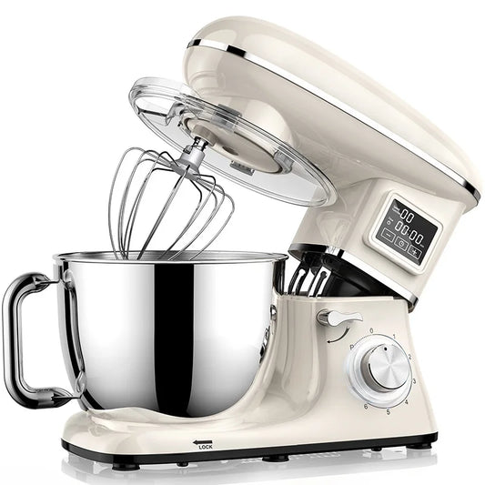 A LCD display mixer - Home chef machine - Small food dough mixer - Stand mixer - Dough kneading machine