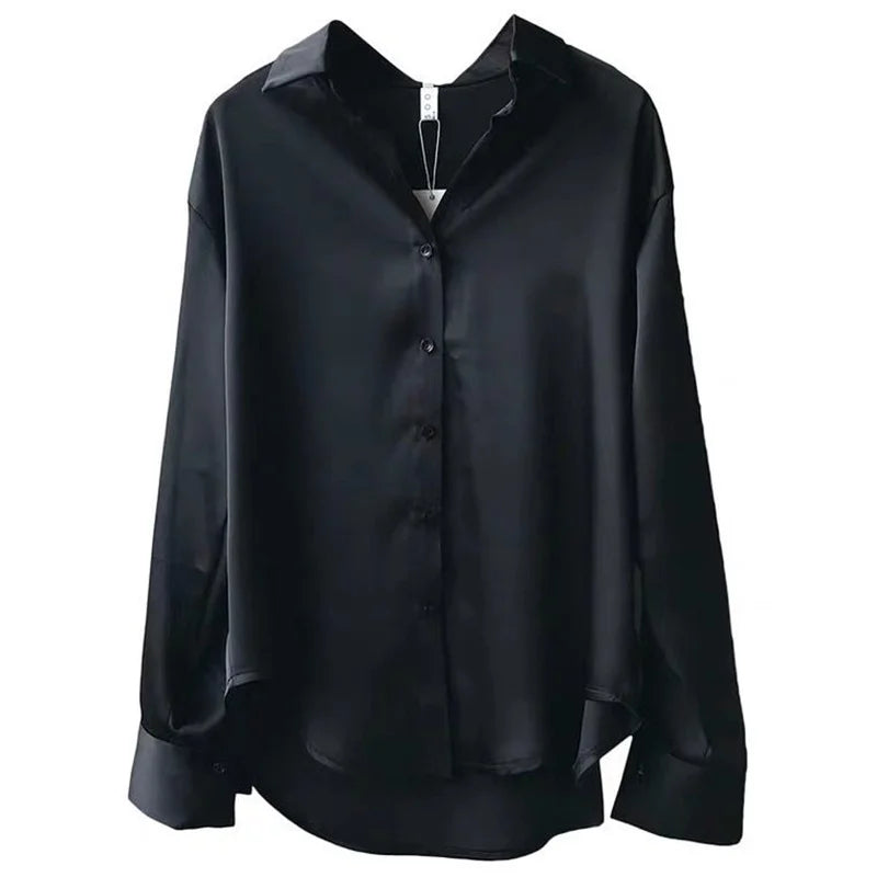 Blush Satin Shirt