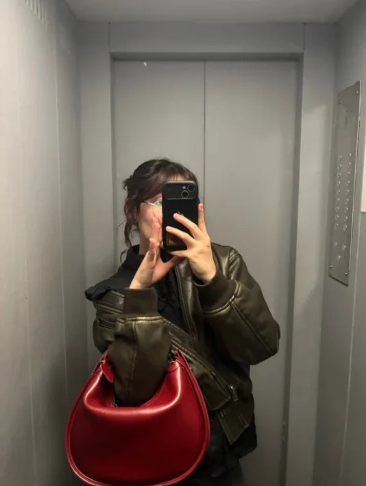 Leather Clutch Bag