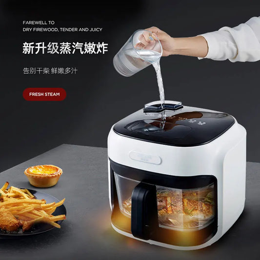 A Steam Oven Integrated Smart Visualization Electric Fryer Fully Automatic Multi-Function Air Fryer