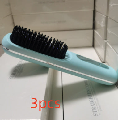 2 In 1  Hair Comb Wireless Hair Straightener