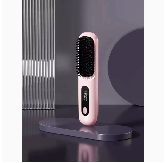 2 In 1  Hair Comb Wireless Hair Straightener