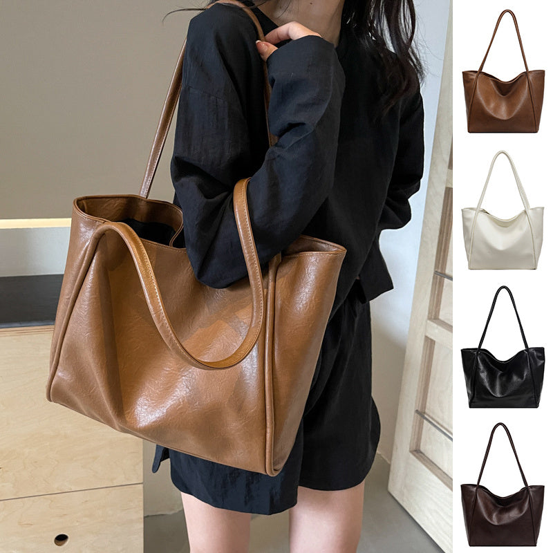 Soft Leather Tote Bag