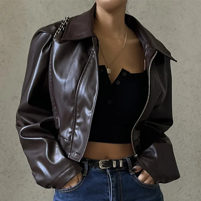 Faux Leather Jacket