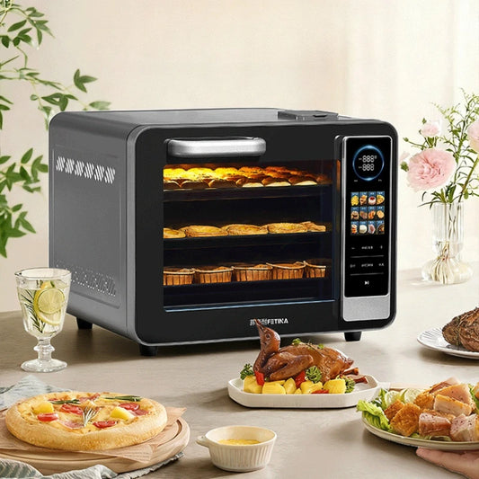 A Convectional Electric Oven Large Capacity Baking Commercial Multifunctional Fermentation Steam Convection Integrated