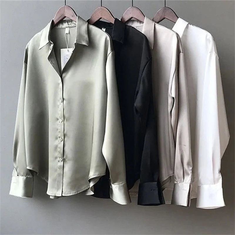 Blush Satin Shirt