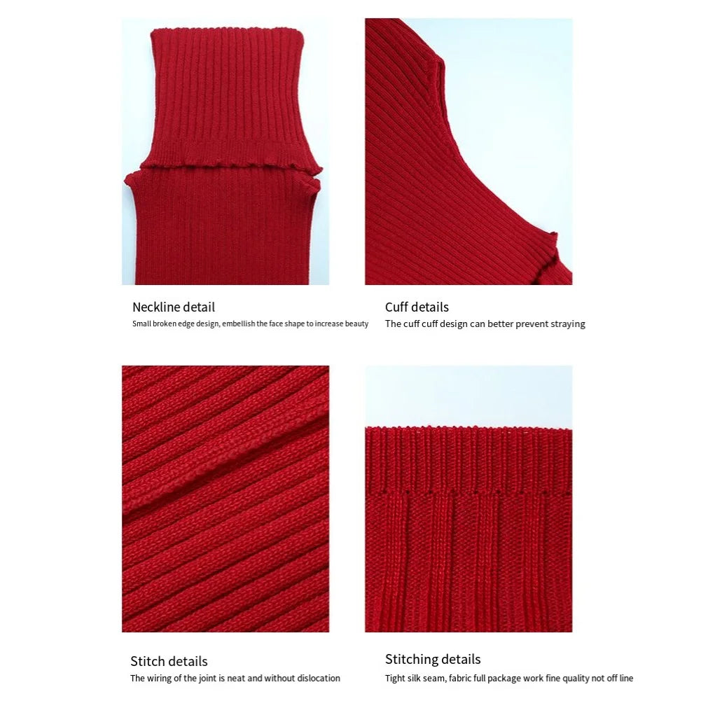 Knitted Turtleneck Top