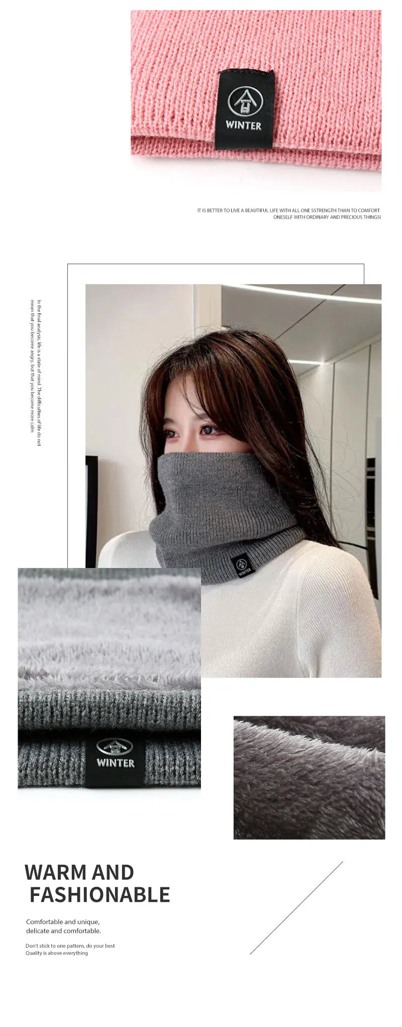 Cashmere Winter Snood Scarves