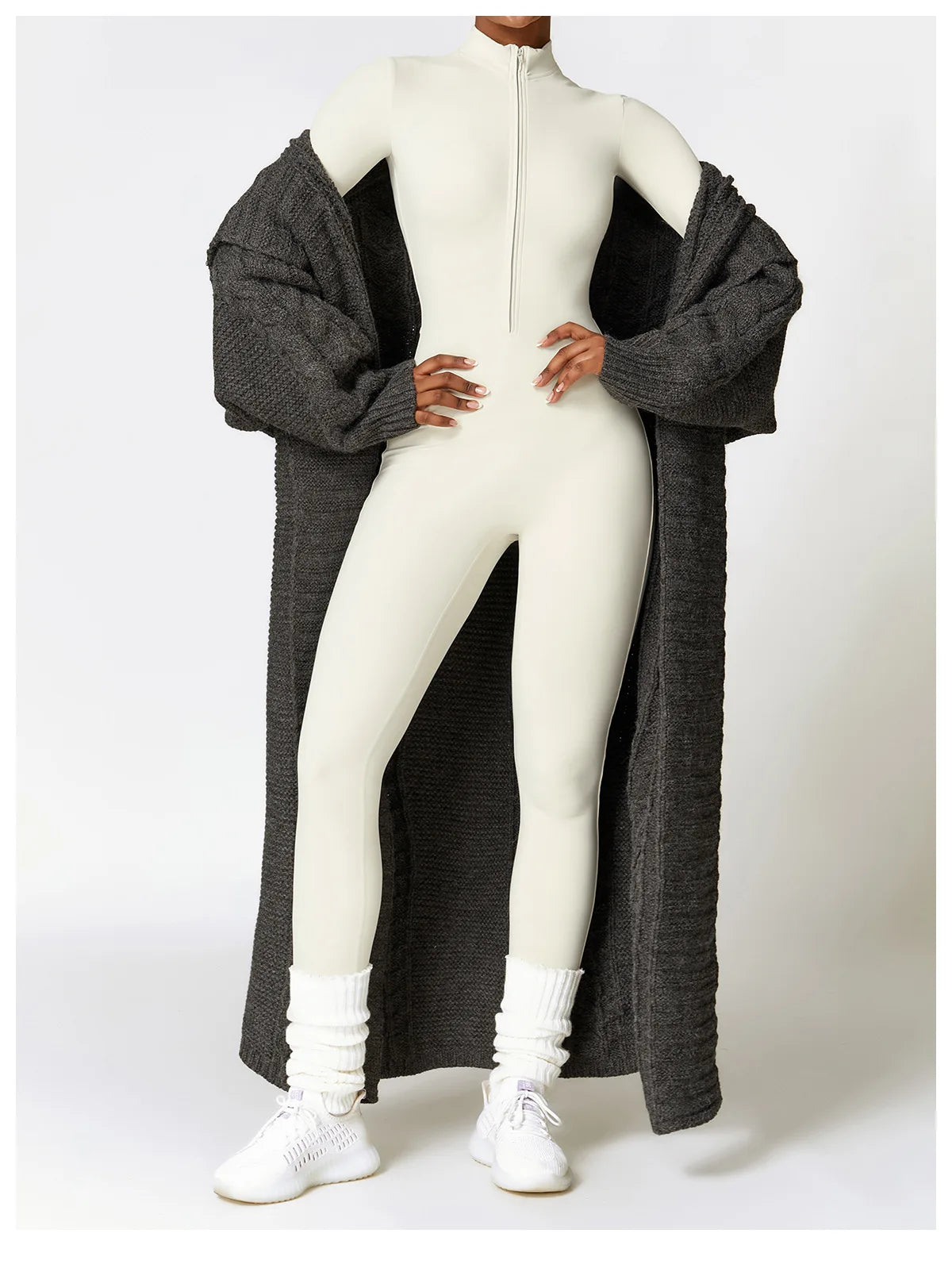 Zipper Yoga Rompers