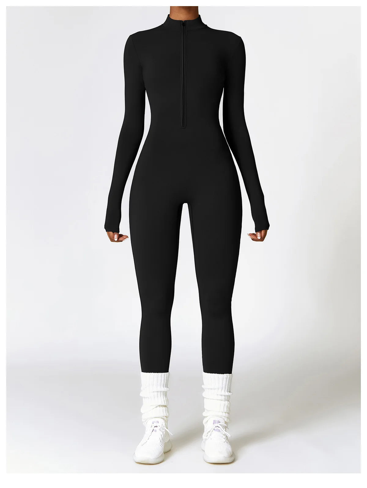 Zipper Yoga Rompers