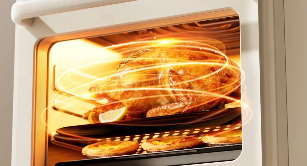 Air fryer oven visualization touch screen multi-layer no-turn steaming, baking and frying multi-function  01 air fryer oven