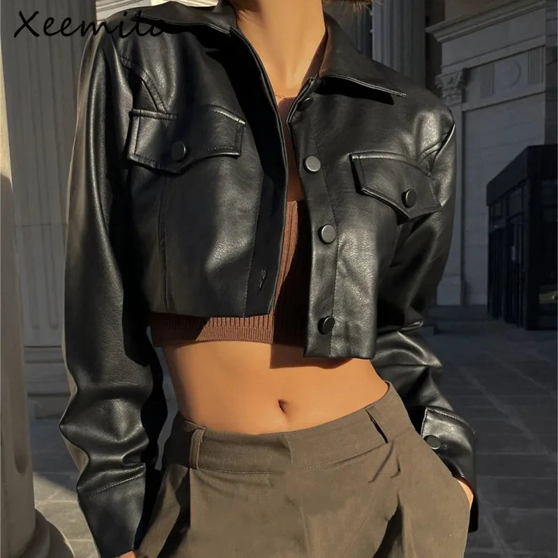 Faux Leather Jacket
