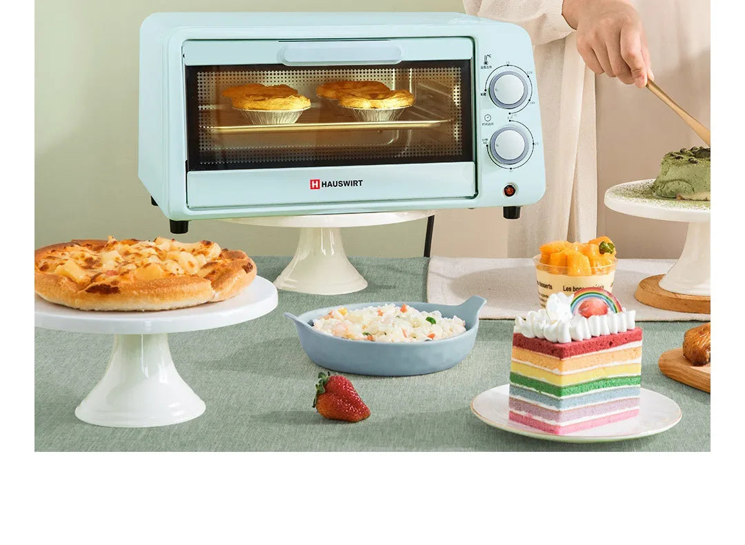 HAUSWIRT 12L Visual Explosion-proof Glass Door Large Knob Panel Control Operation Is Simple Household Electric Oven