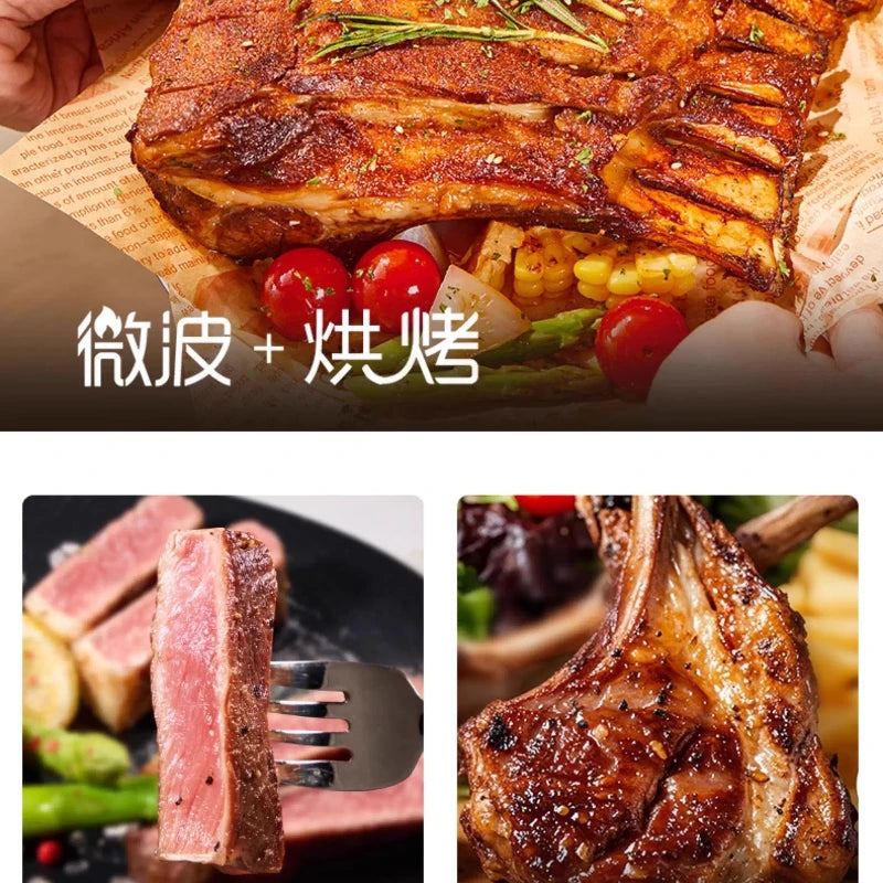 An Electric Oven Roaster Combo Household Inverter Large Capacity Zero Coating Visual Intelligent High Power Microwave Oven