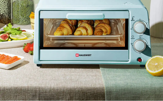 HAUSWIRT 12L Visual Explosion-proof Glass Door Large Knob Panel Control Operation Is Simple Household Electric Oven