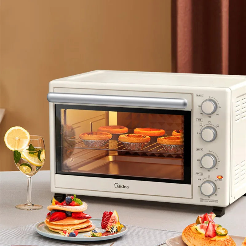 Household Multi-functional Independent Temperature Control Electric Oven 35L Cake Baking Oven Desktop PT3540 Pizza Oven 220V