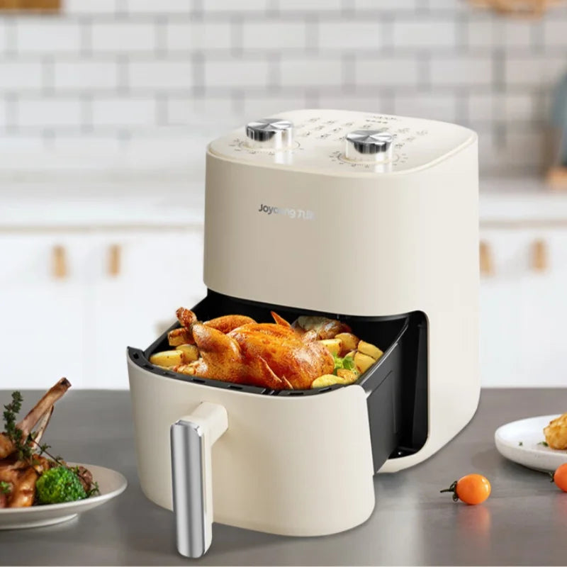 An Efficient Baking Steam Tender Frying Air Fryer 5L Large Capacity French Fries Machine Electric Fryer,Metal Inner Cavity