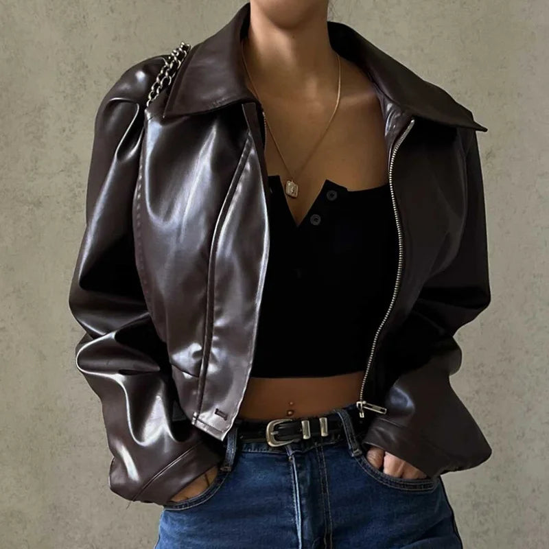 Faux Leather Jacket
