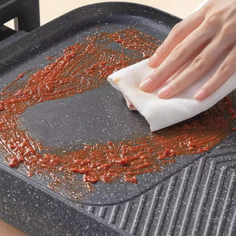 Household smokeless barbecue plate electric baking and frying integrated non-stick easy to clean family dinner artifact