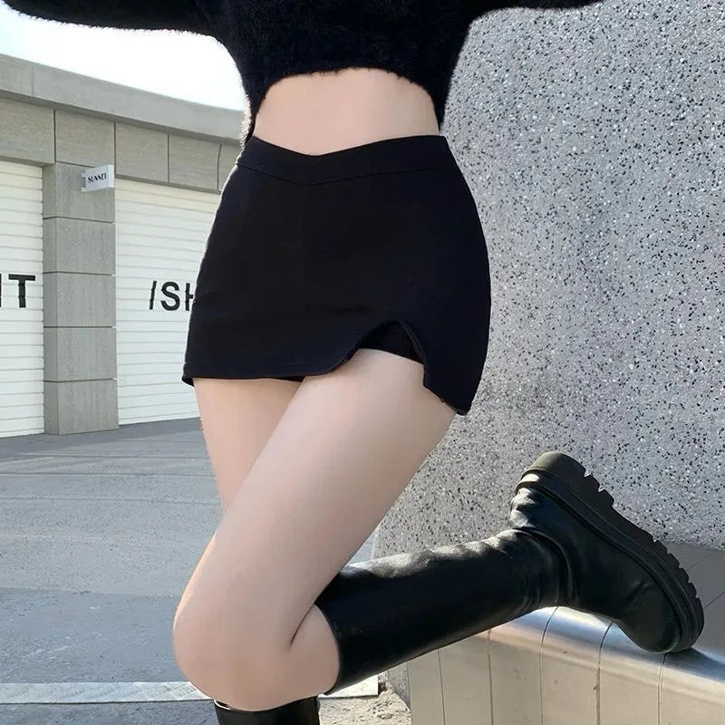 Y2K Split Mini Skirt