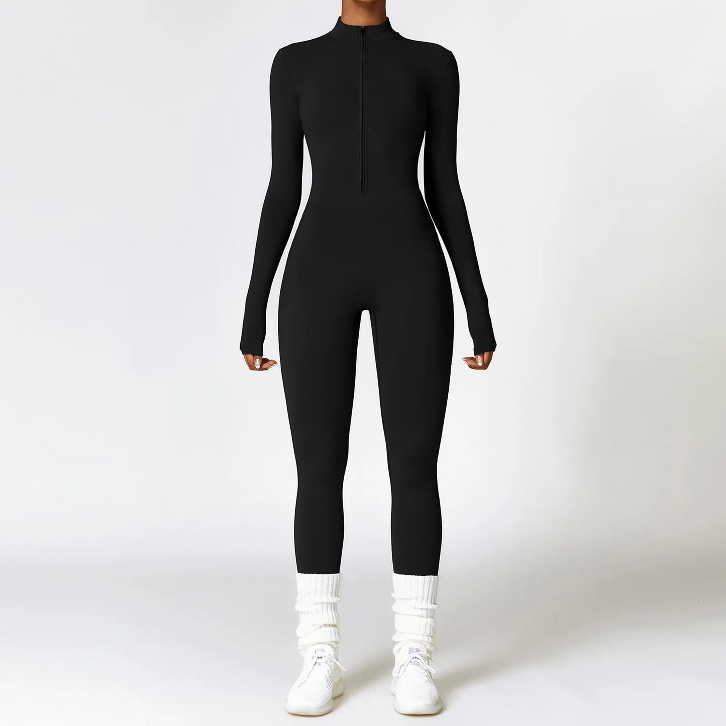 Zipper Yoga Rompers
