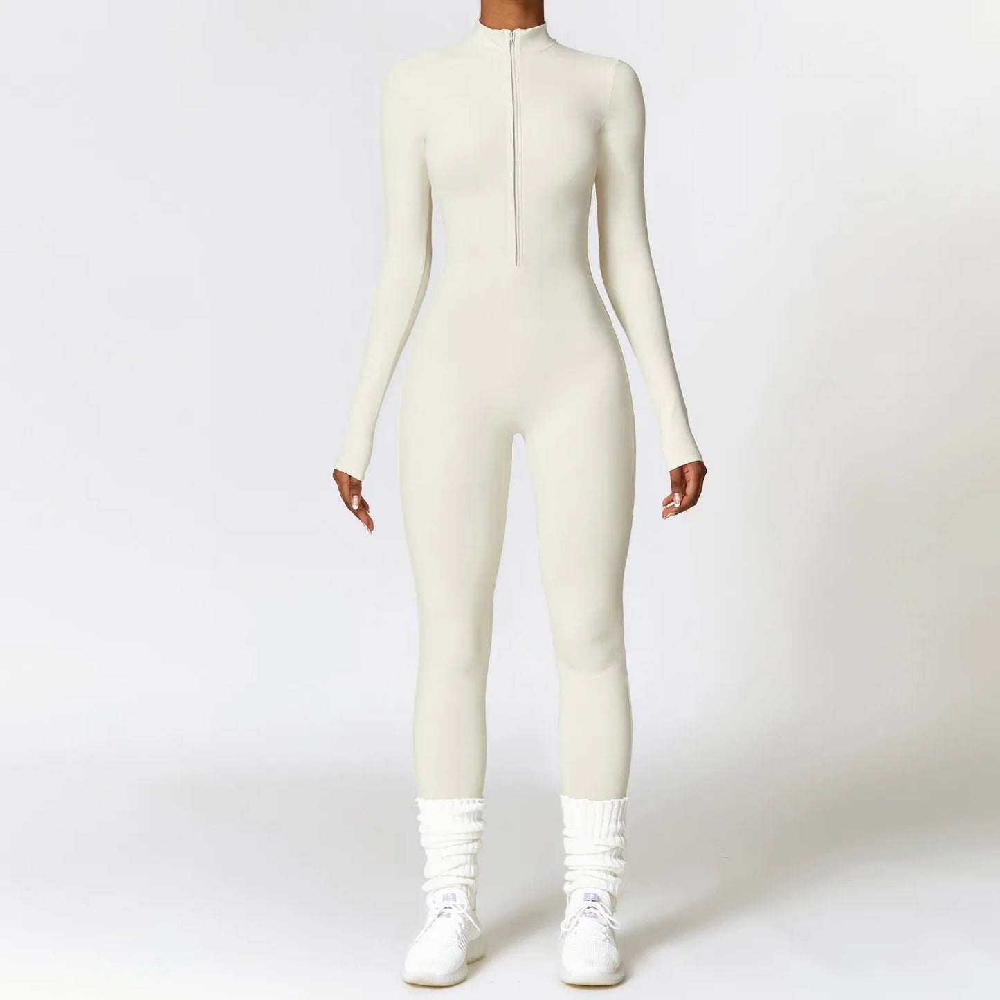 Zipper Yoga Rompers