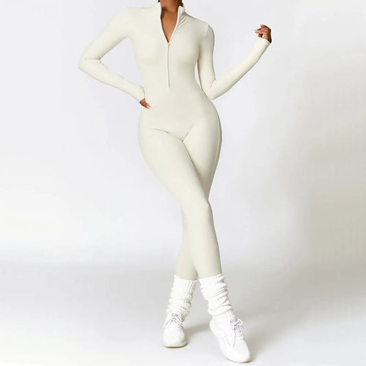 Zipper Yoga Rompers