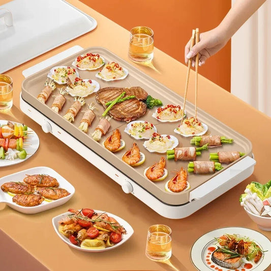 A Multiple Functions Electric Oven ,Non Stick Coating 61cm Large Baking Tray, Independent Temperature Control Barbecue