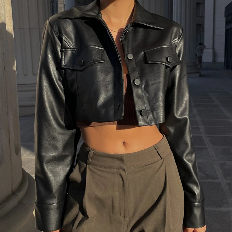 Faux Leather Jacket