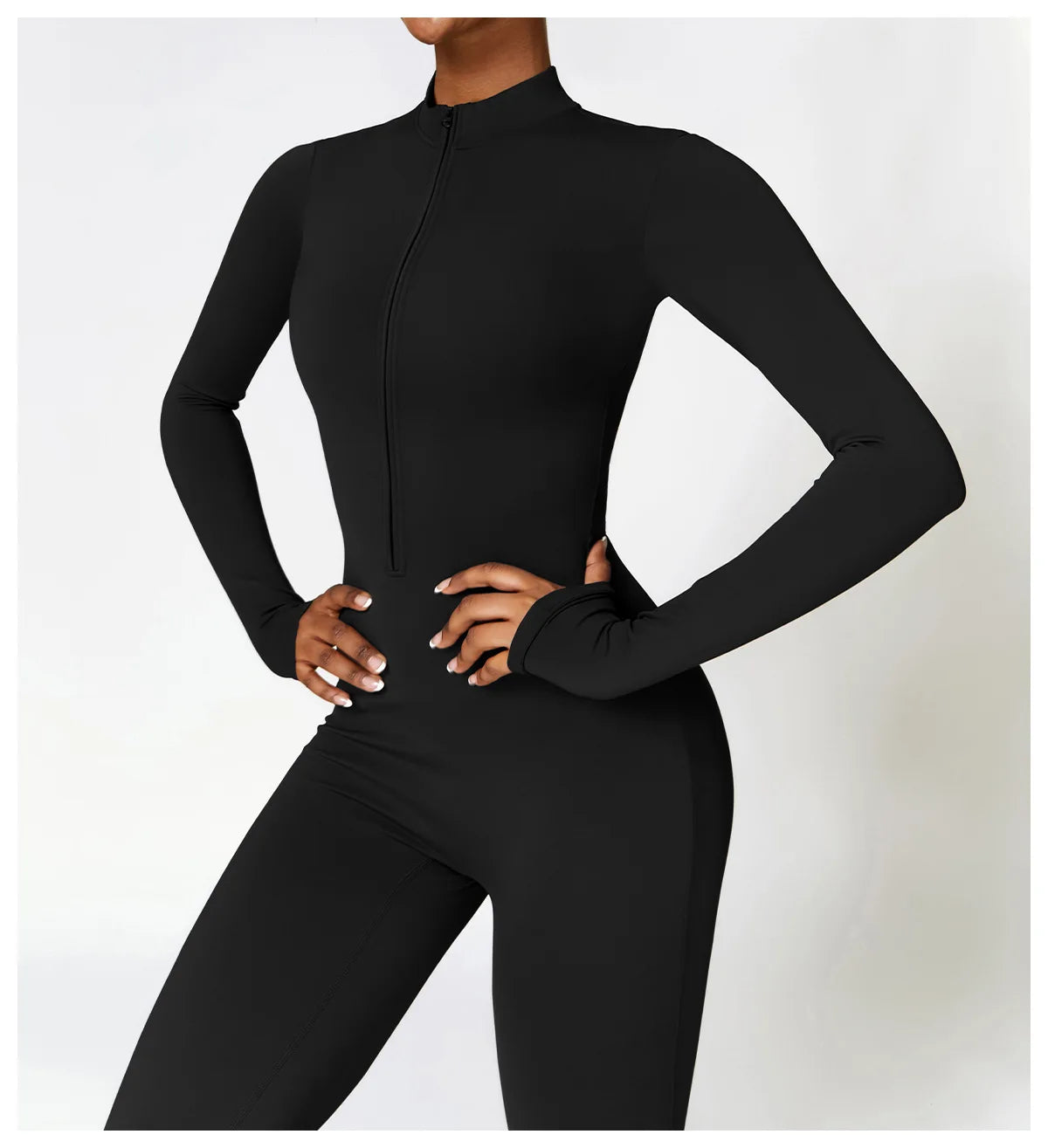Zipper Yoga Rompers