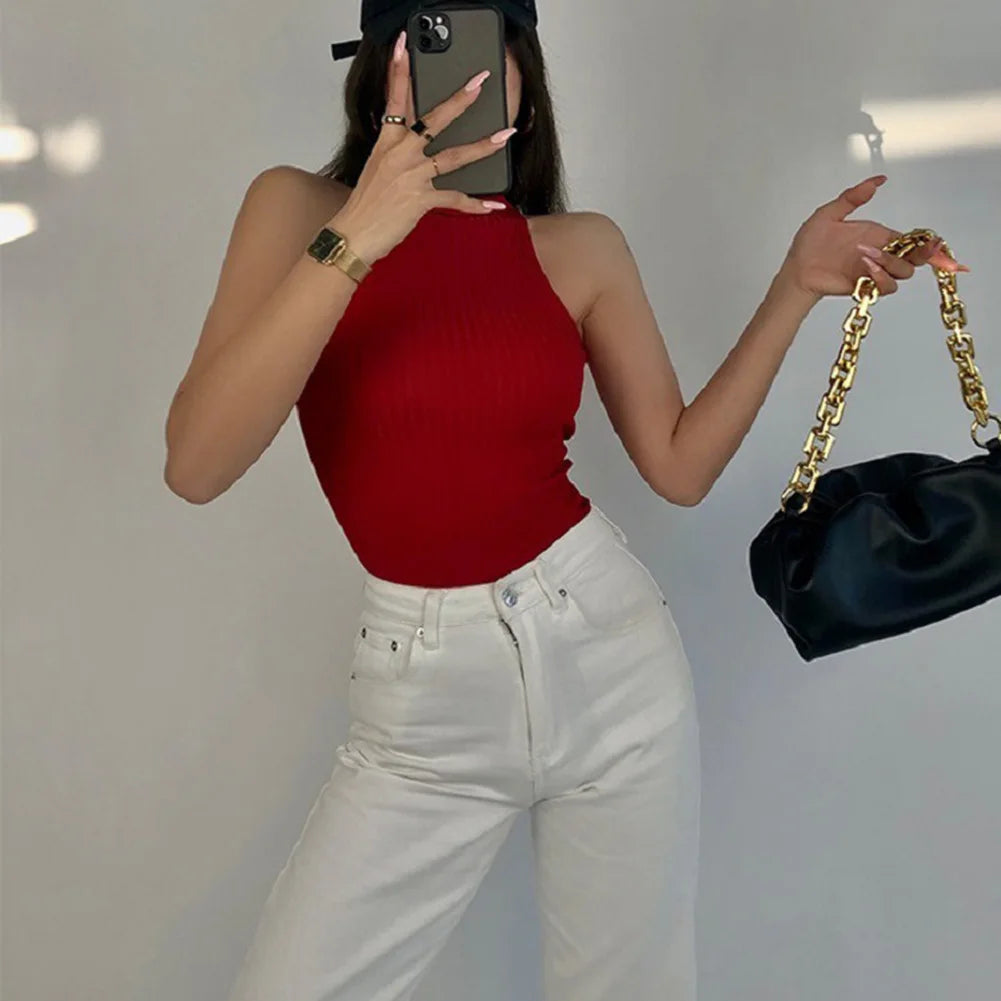 Knitted Turtleneck Top