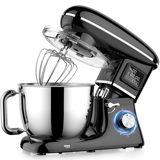 A LCD display mixer - Home chef machine - Small food dough mixer - Stand mixer - Dough kneading machine