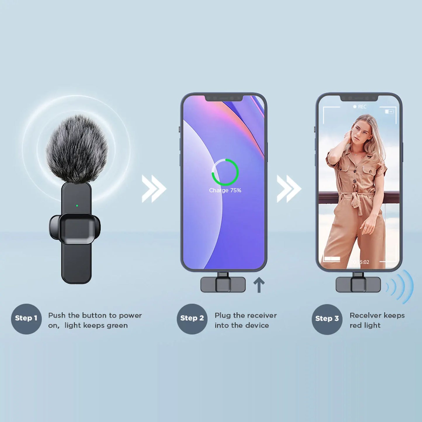 Blush Portable Mini Microphone