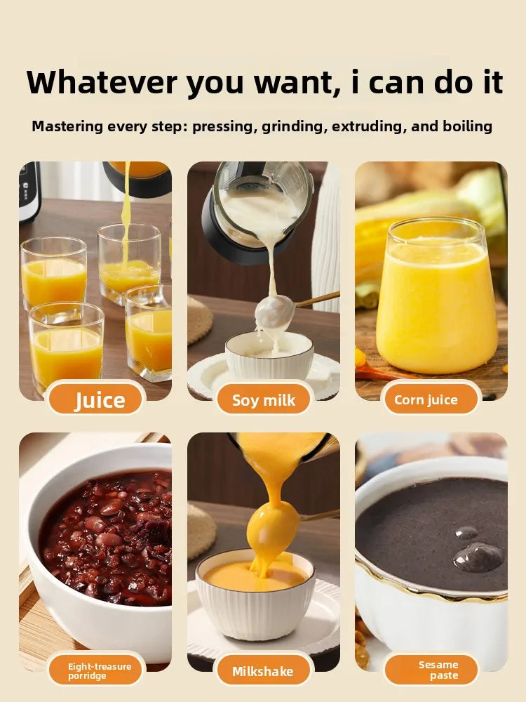 Home-use blender, filter-free soy milk maker, quiet new fully automatic food processor and baby food maker