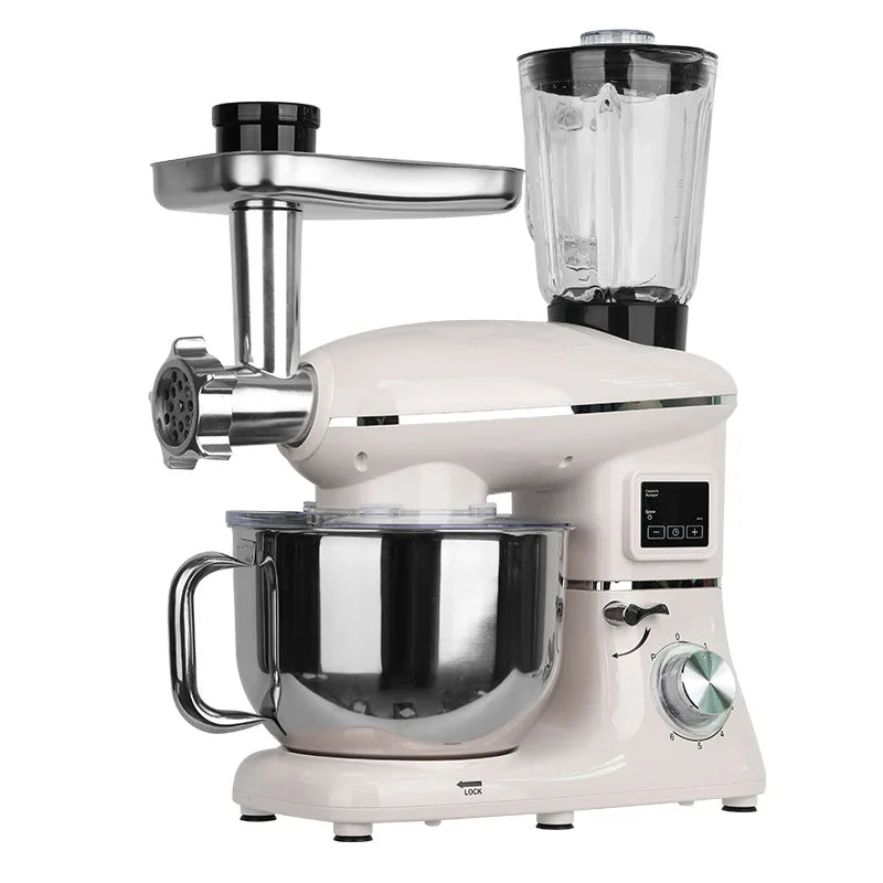 Kitchen Aid Classic Series 6.5 Quart Tilt-Head Stand Mixer White Electric Food Mixer with Beater Dough HookWire Whip and Egg