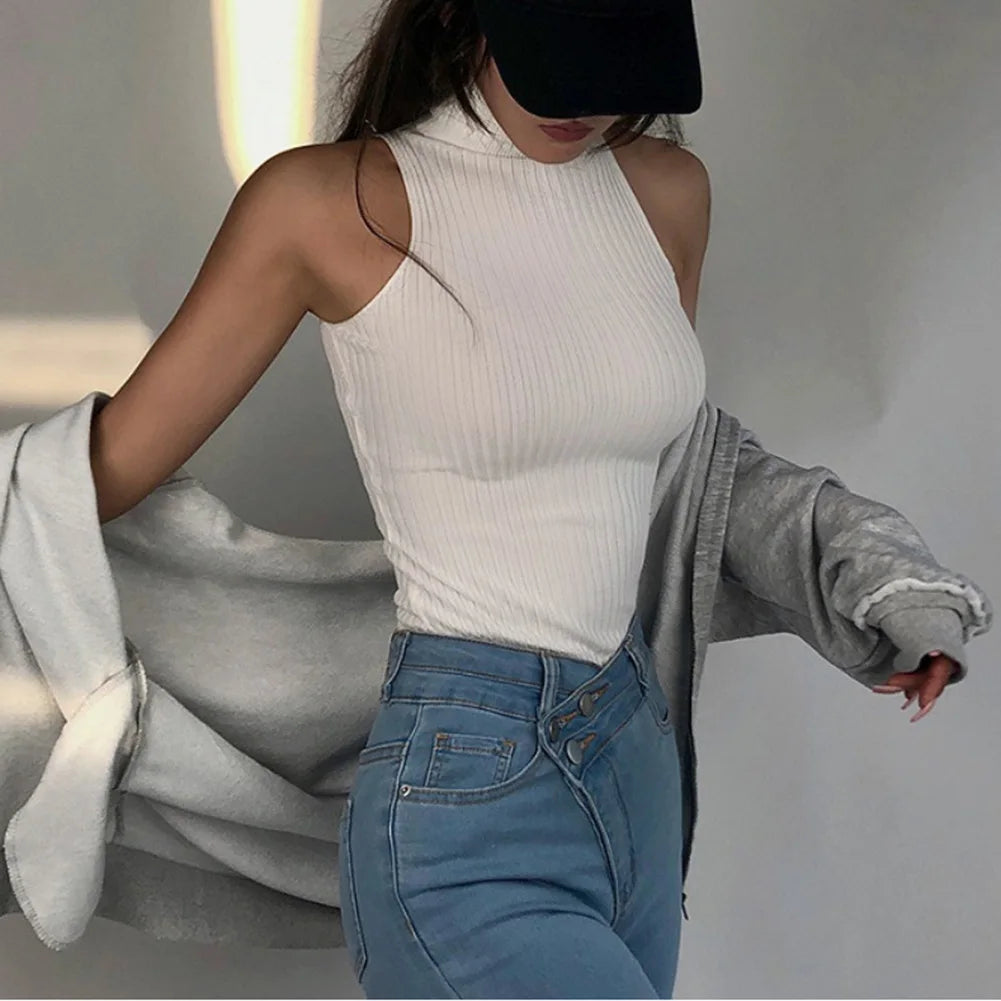 Knitted Turtleneck Top