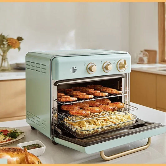 Petrus 20L 220V Electric Oven Air Fryer Multifunctional Intelligent Fermentation Fruit Dryer Home Baking Oven Knob Control Oven