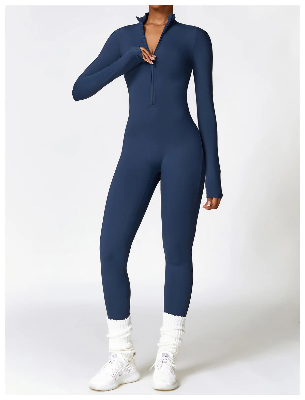 Zipper Yoga Rompers