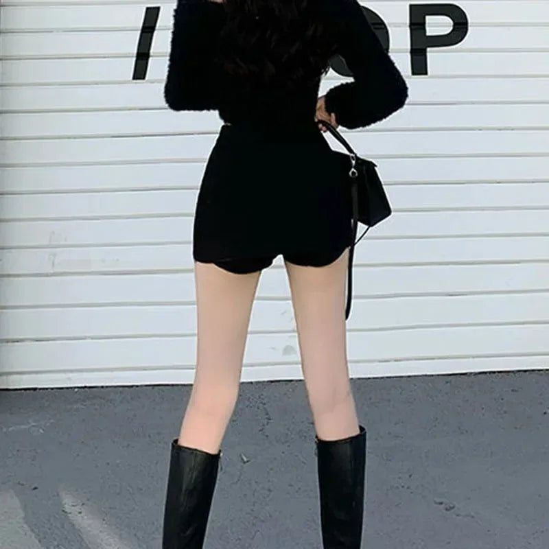Y2K Split Mini Skirt