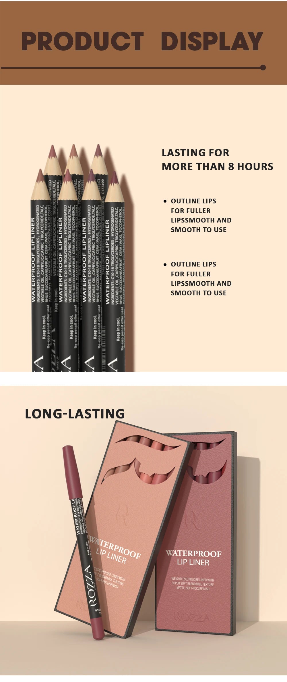 IT GIRL Waterproof Lip Liner Pencil Set