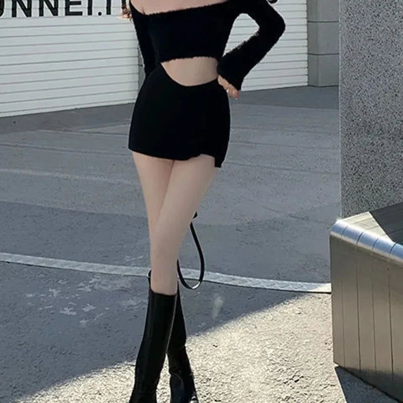 Y2K Split Mini Skirt