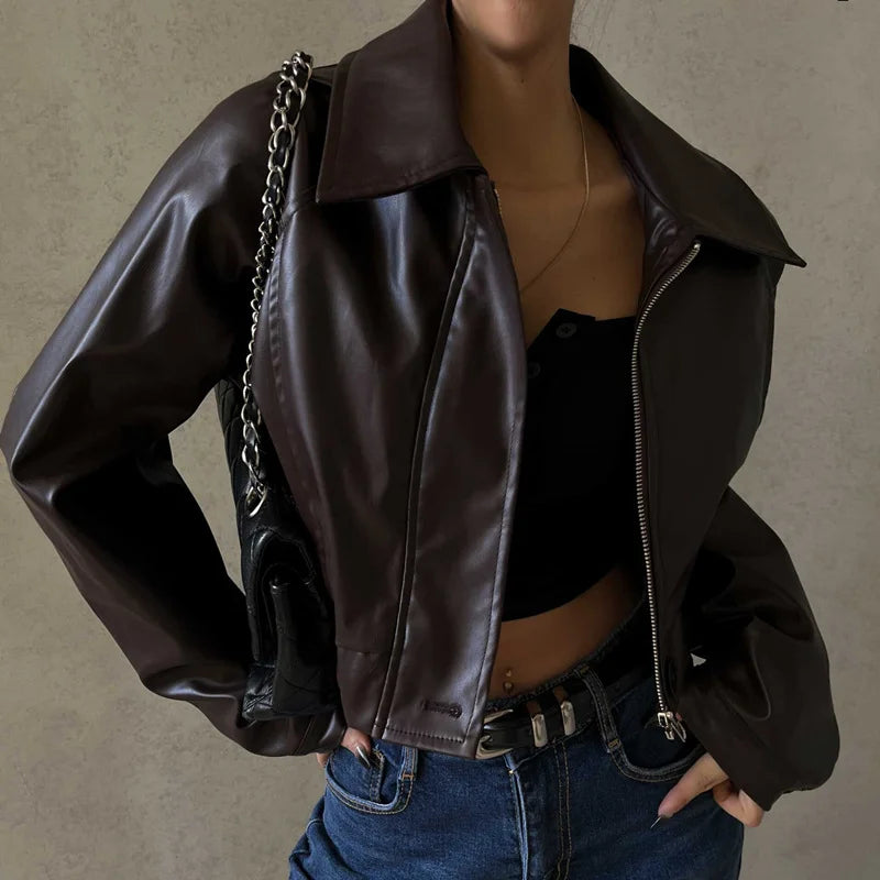 Faux Leather Jacket