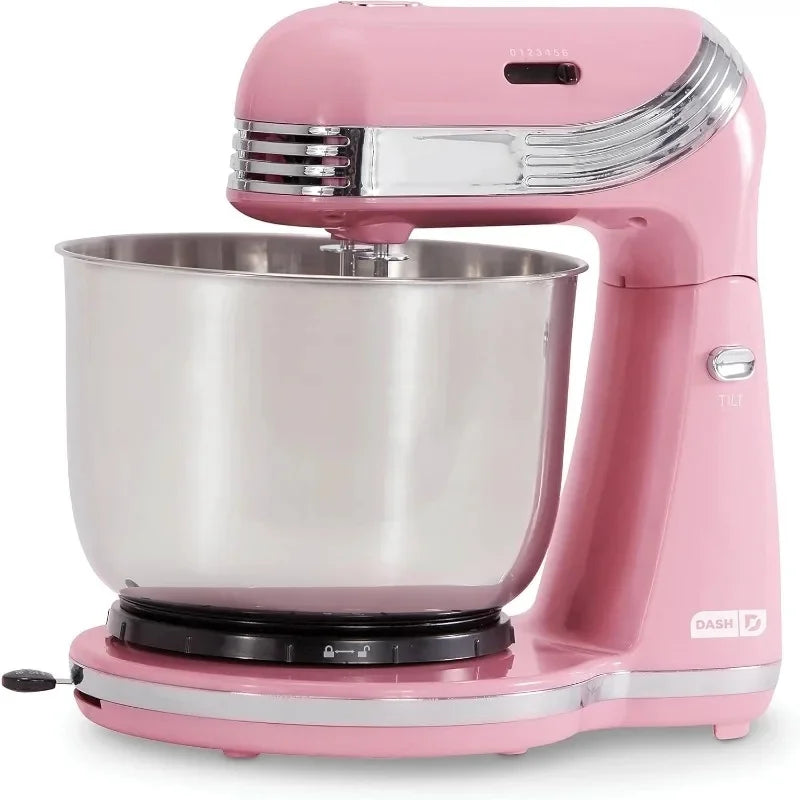A high Speed Stand Mixer with 3 Quart Stainless Steel Mixing Bowl