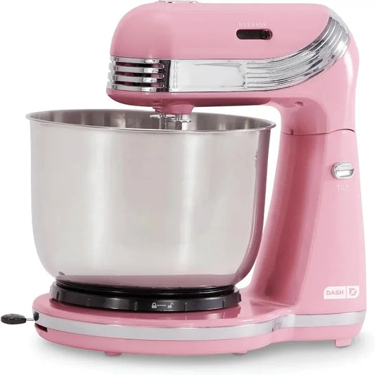 A high Speed Stand Mixer with 3 Quart Stainless Steel Mixing Bowl