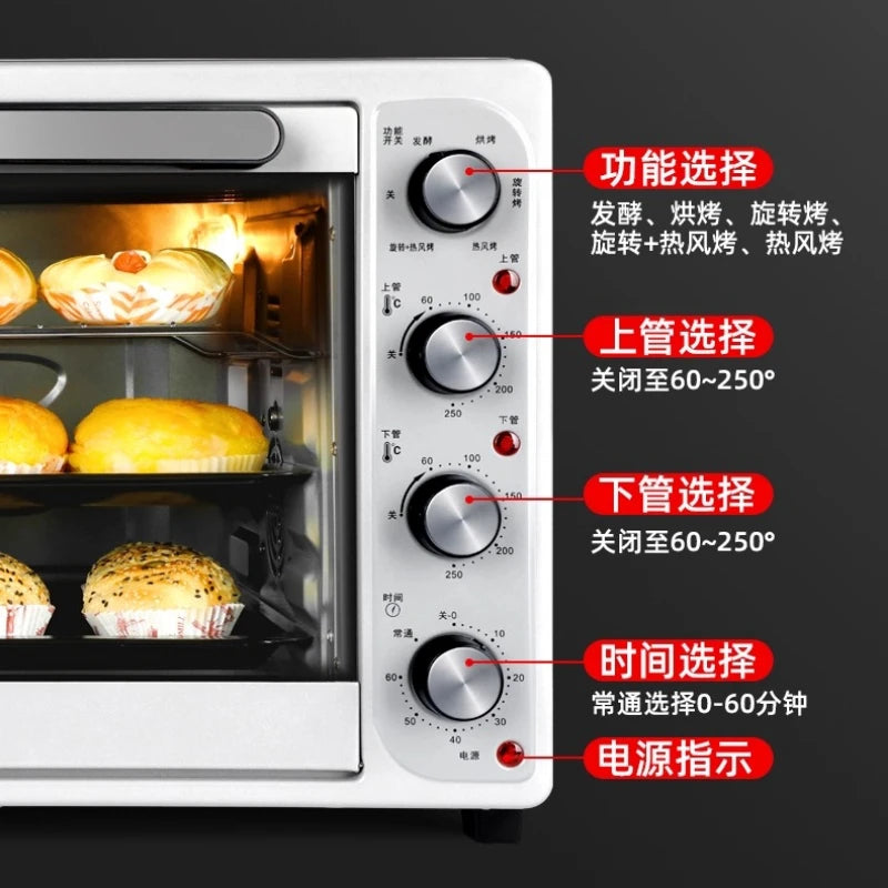 Commercial electric oven 60 liters large capacity large household multi-functional private baking Kitchen appliances