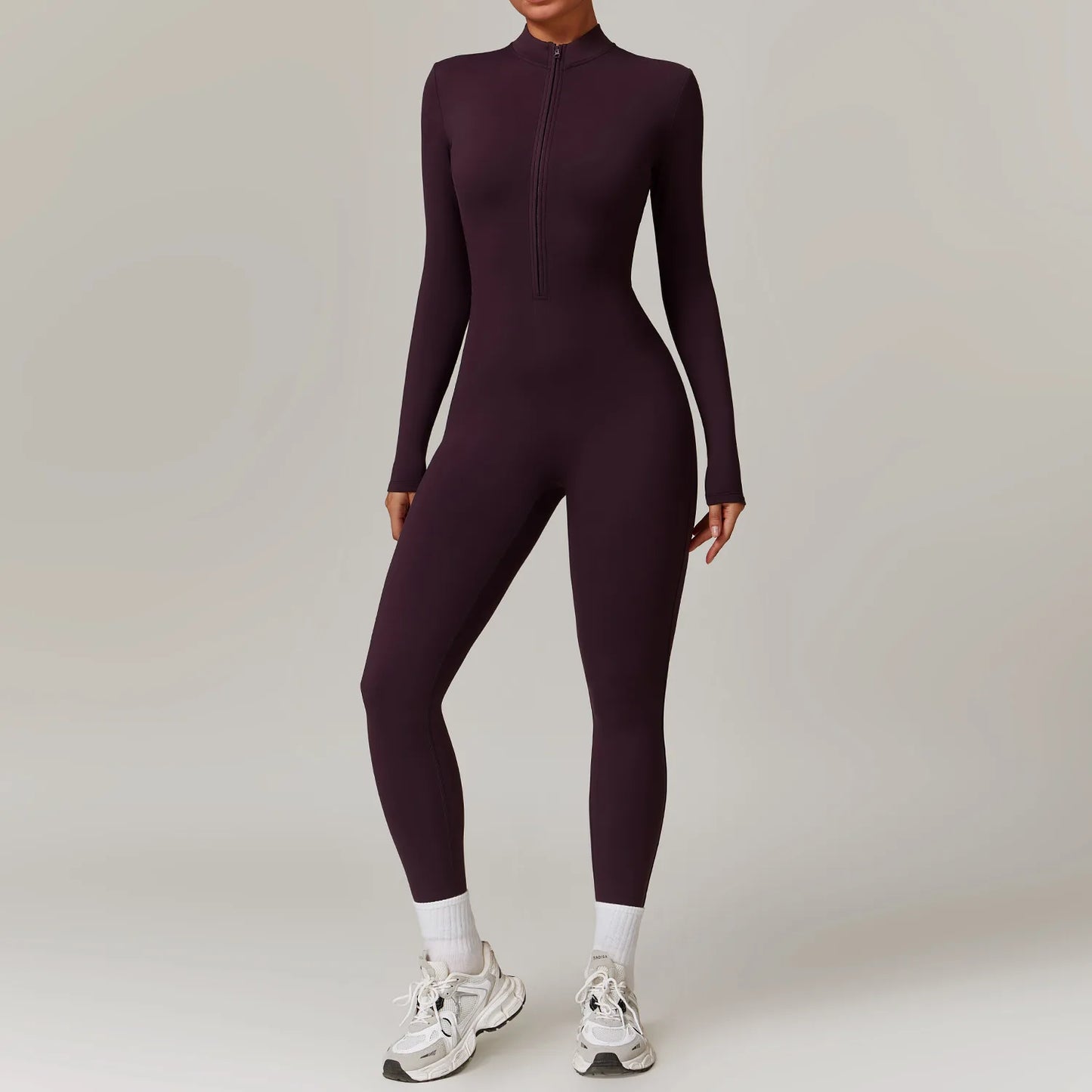 Zipper Yoga Rompers