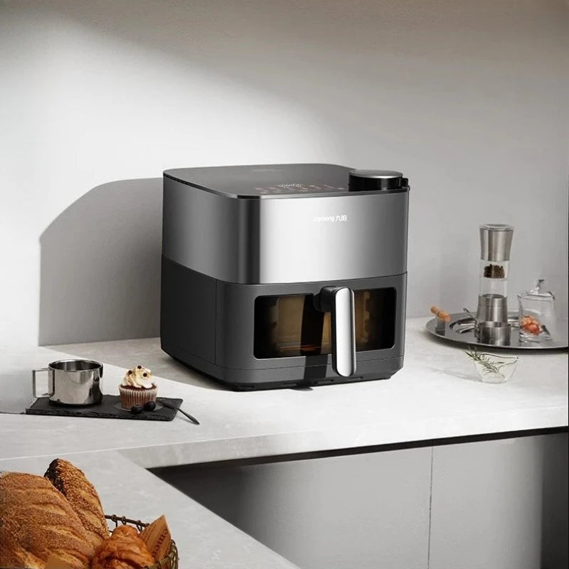 A air fryer new large-capacity household double heat source no-turning visual electric fryer electric oven cooking machine