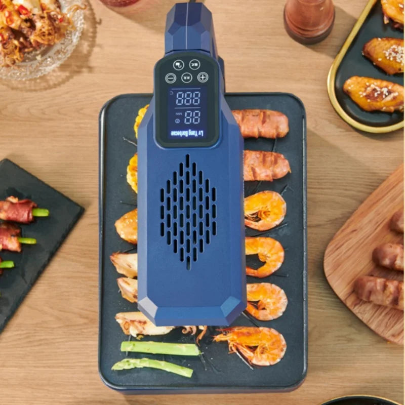 Electric Oven for Home Use with Infrared Grilling, Non-stick Baking Tray Quick Bake Smokeless At 360°，Touch Screen Mode